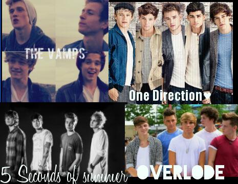 #OneDirection #TheVamps #5SecondsofSummer #Overlode. ♡ the love for #Boybands
