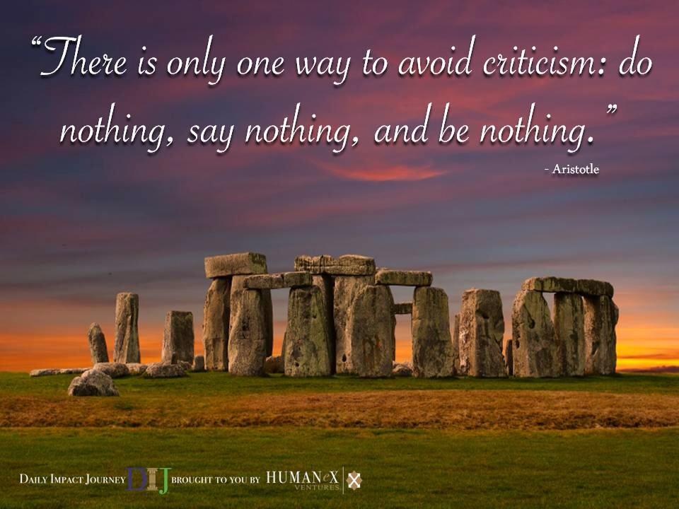 How do you use criticism to help you grow?