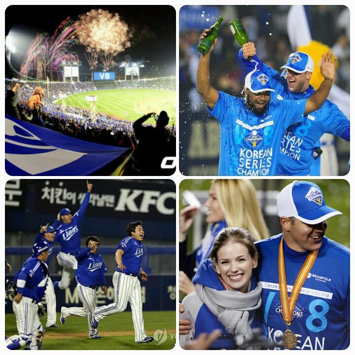 rickvandenhurk's tweet photo. 2014 KBO 챔피언을 이룩하기 위해 열심히 훈련했습니다. 정말 기나긴 여정이었습니다. 괌에서부터 오키나와, 대구까지 삼성의 전사들은 열심히 했고 잠실야구장에서 승리하였습니다. #Champions #Gov8 http://t.co/PGD0zSbvVJ