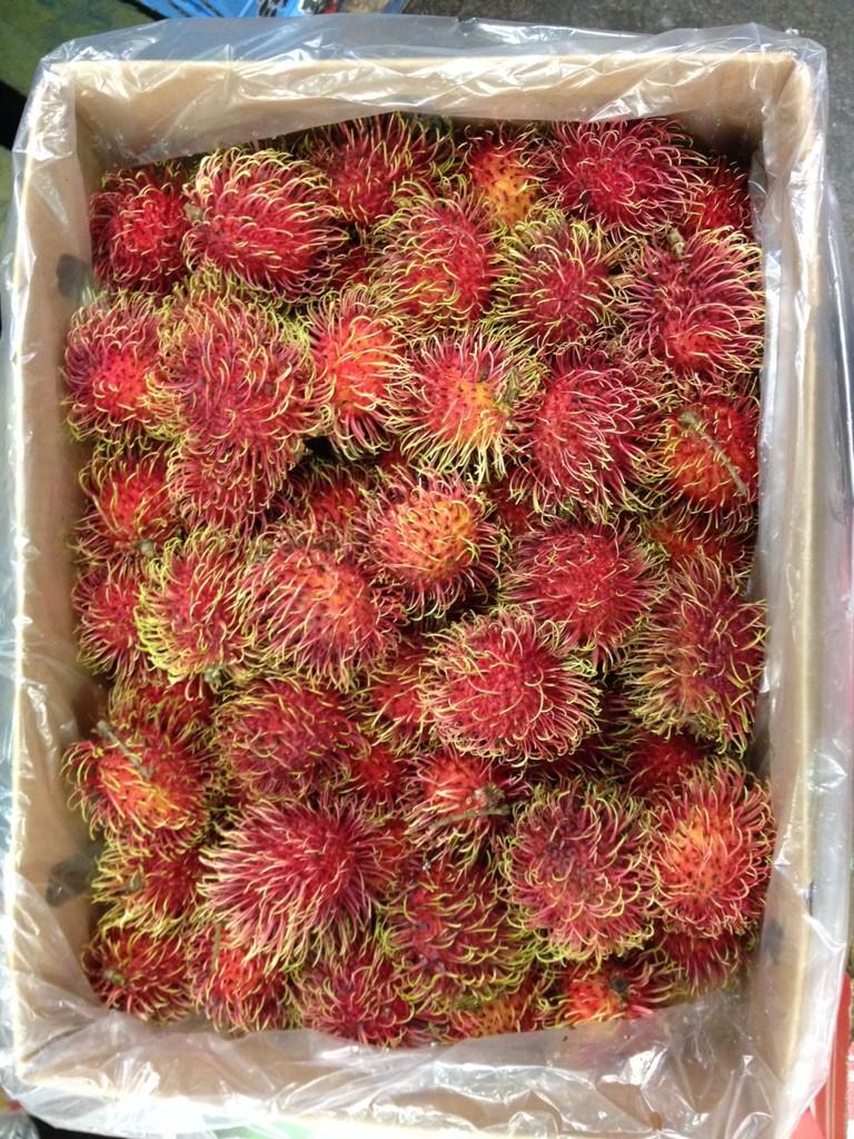 Bright fresh rambutan to blow you away.