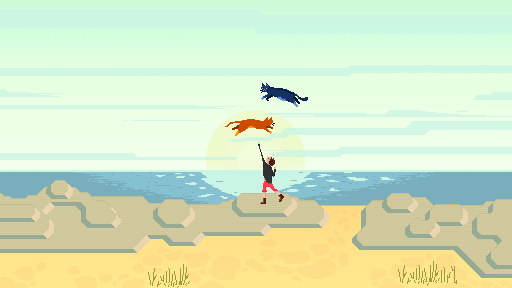 ElijahRenard's tweet photo. Which one do you prefer? It'll be the background of a video with a live-action actor. #pixelart #pixel #colorstruggle http://t.co/BewAjmF6Ah