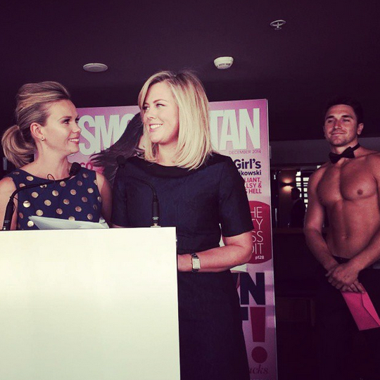 TomMarlow_'s tweet photo. CONGRATS @sam_armytage! She is @Cosmoaustralia's Fun Fearless TV Personality! #CosmoFFF http://t.co/AbpPUqEvRi