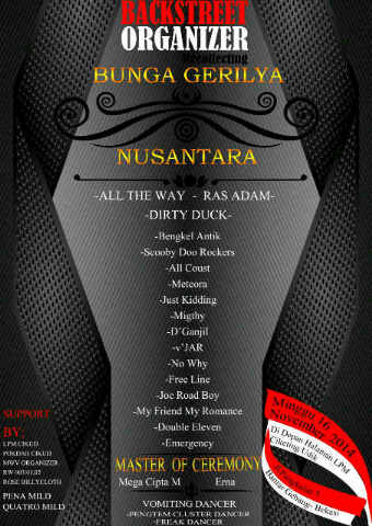 Live perfom RAS ADAM 16 nov 2014 at bekasi