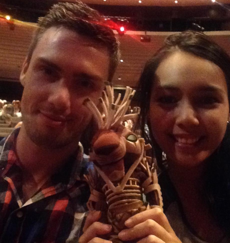 Soundbuds's tweet photo. At #TheLionKing in QPAC with @DaisyFAIL! Can't wait!!! http://t.co/XZQuS8VeyM