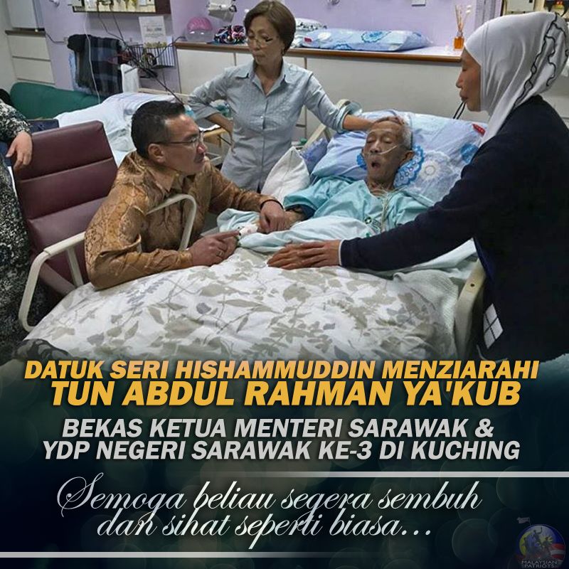 MyMelakaMP's tweet photo. DS  Hishammuddin menziarahi bekas KM Sarawak Ke-3 Di Kuching. Semoga beliau segera sembuh http://t.co/hCHC92eIFL @khairolNS