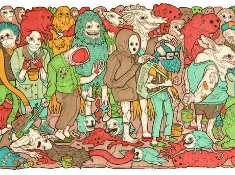 kushkomikss's tweet photo. mini kuš! author Oskars Pavlovskis exhibits in France! http://t.co/InHHHoXbSF #Riga2014 http://t.co/Fbdd3kVnvA