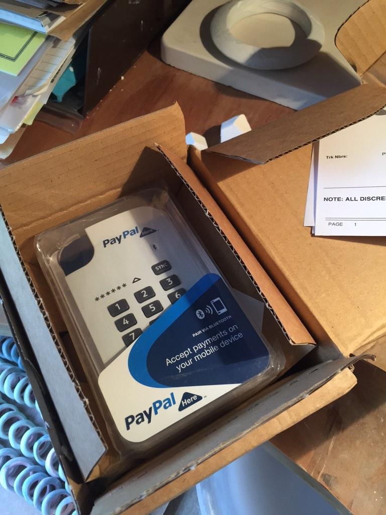 FJenkinson's tweet image. Look what has just arrived ready for @TuttonandYoung #MadeBrighton my very own card machine! @DrewMarkou