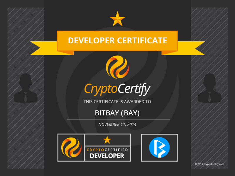 CryptoCertify's tweet image. CryptoCertify „Developer Certificate" is awarded to @BitBayMarket #bitbay tiny.cc/bitbay