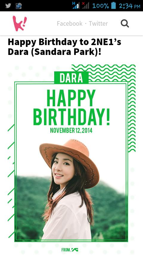[LINK] Koreaboo: Happy Birthday to 2NE1s Dara (Sandara Park)   