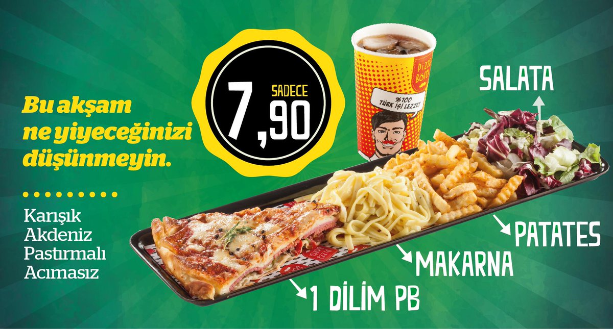 Pizza Börek'e bekleriz.