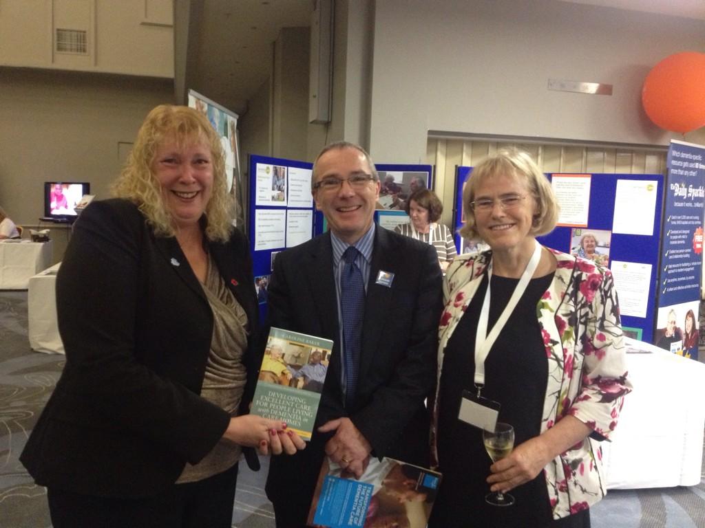 With Caroline Baker and Murna Downs at the fantastic dementia awards last night. Caroline's book is great.