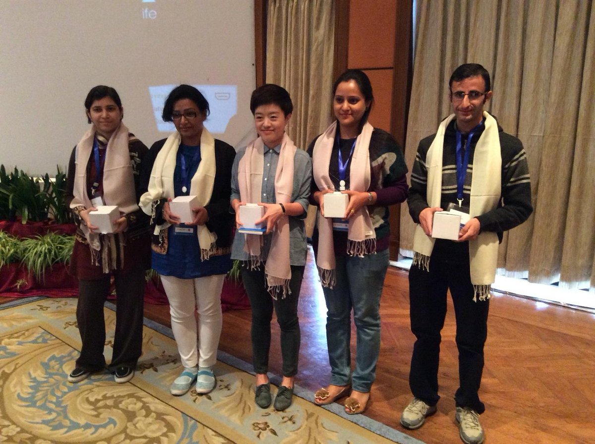 #adaptHKH Voices of the Future winners: Nazmun Mita, Ou Xiaoou, Anita Azeem, Sujata Bhattacharya, Dili Bhattarai