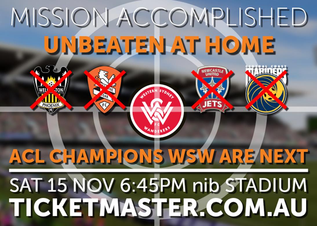 PerthGloryFC's tweet photo. WHEN SATURDAY COMES | Kick off tomorrow evening 6.45pm against @wswanderersfc. #NOTGIVINGIN http://t.co/luAAhT5L6J http://t.co/6q6rCeZX5Y