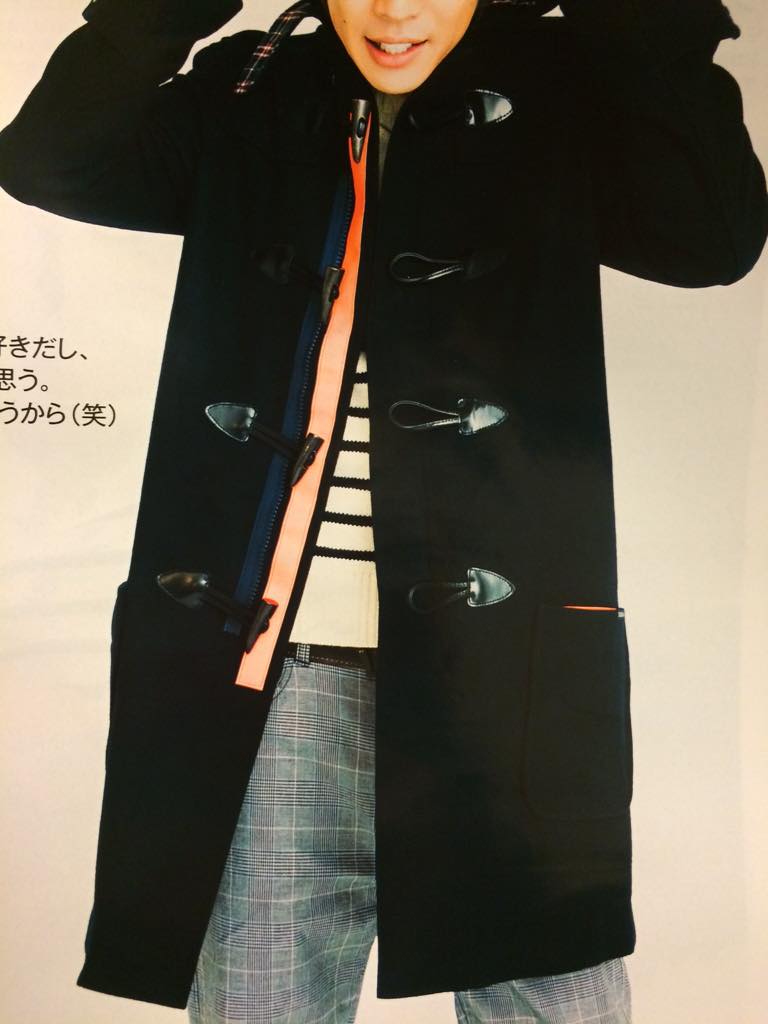 BAILA 12月号》 相葉雅紀さん着用の衣装 ダッフルコート #嵐 #相葉雅紀