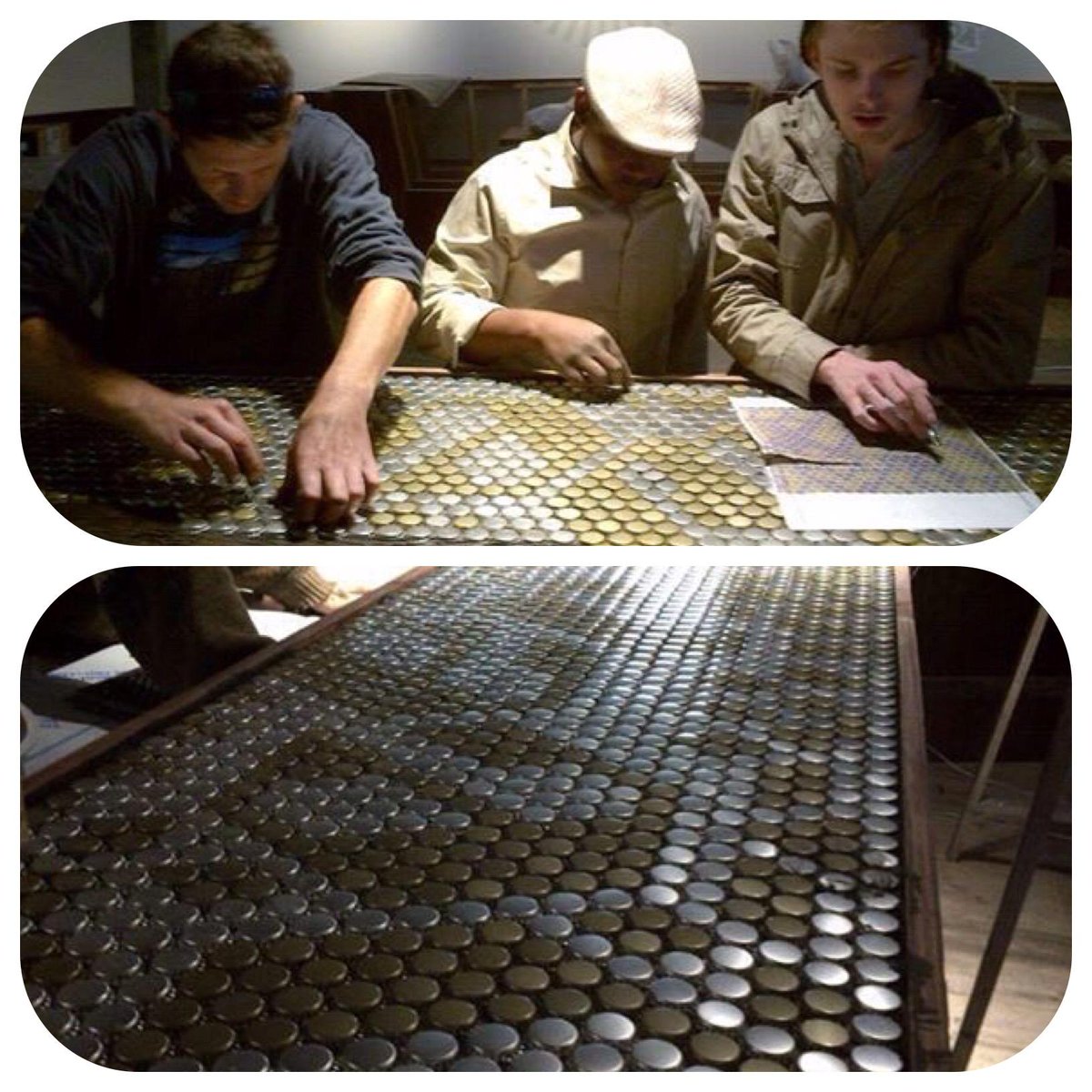 BEERHOUSE's tweet image. #99Reasons 
#9 - You can get mesmerised by our bar counter built by our staff. Look for the subliminal messages.