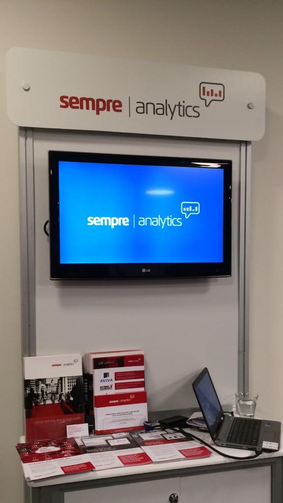 smarternick's tweet photo. @SempreAnalytics stand looking great at #HUB2014 http://t.co/b9x4YyJWaH