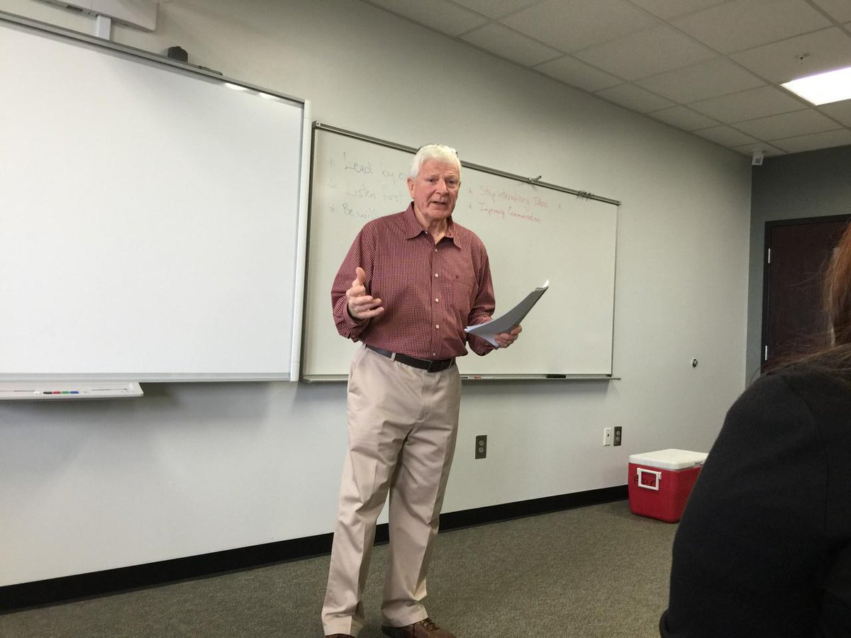 leadbarrow's tweet image. Jimmy Terrell giving history overview of Barrow Co. #historyday #leadership