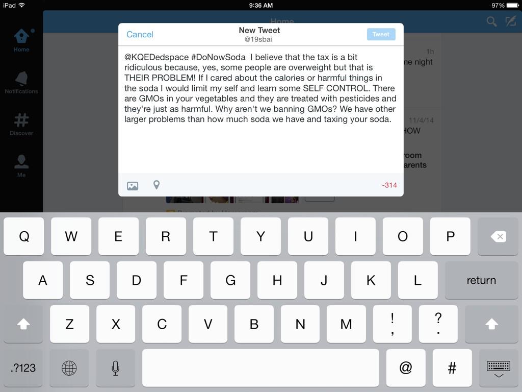 19sbai's tweet photo. @KQEDedspace #DoNowSoda http://t.co/xlpRm3zFjq