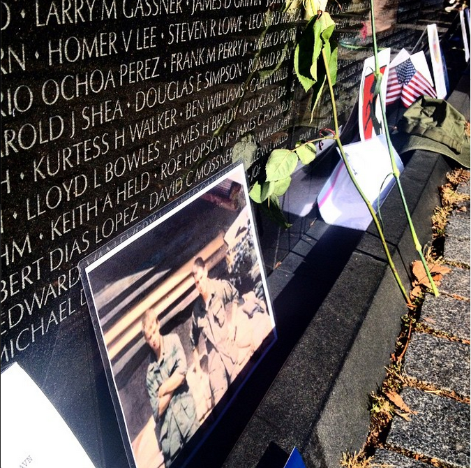 At the Vietnam Veterans Memorial: "I want you to see that these were very very young people." #perspective