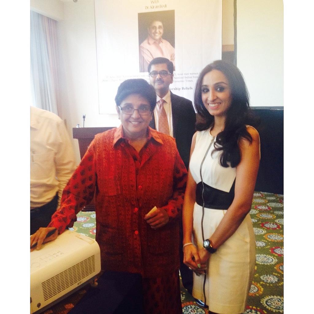 MissIndiaIndo's tweet photo. Our Country Manager, Ms. Shanti Tolani with Dr. Kiran Bedi, Indian social activist and former IPS officer. http://t.co/7xBGPjb28a