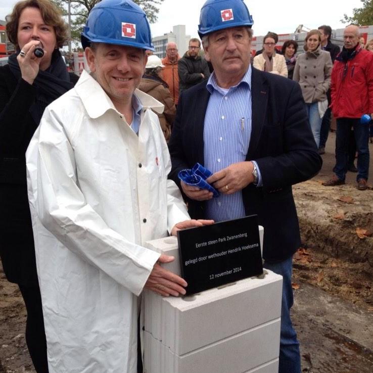 Vandaag eerste steen gezondheidscentrum Park Zwanenberg Oss. Bouwen aan een vitale toekomst van de stad !!