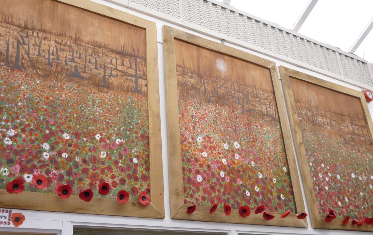 CMcKinnellMP's tweet photo. Congrats to @WaverleyPrimary for unveiling of #WW1 art project y'day - it looks amazing http://t.co/ESXQoN8X5C http://t.co/vpXroZ5CU2