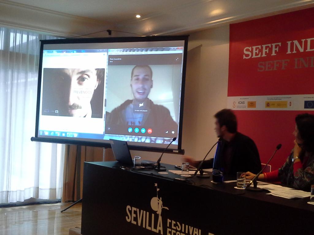 Festival Sevilla (@festivalsevilla) on Twitter photo Fernando Monje productor de Prevenidos y conectado desde NY el director Dani Zarandieta <a href="/fundacionava/">Fundación AVA</a> #IndustriaSEFF Fernando Monje productor de Prevenidos y conectado desde NY el director Dani Zarandieta <a href="/fundacionava/">Fundación AVA</a> #IndustriaSEFF