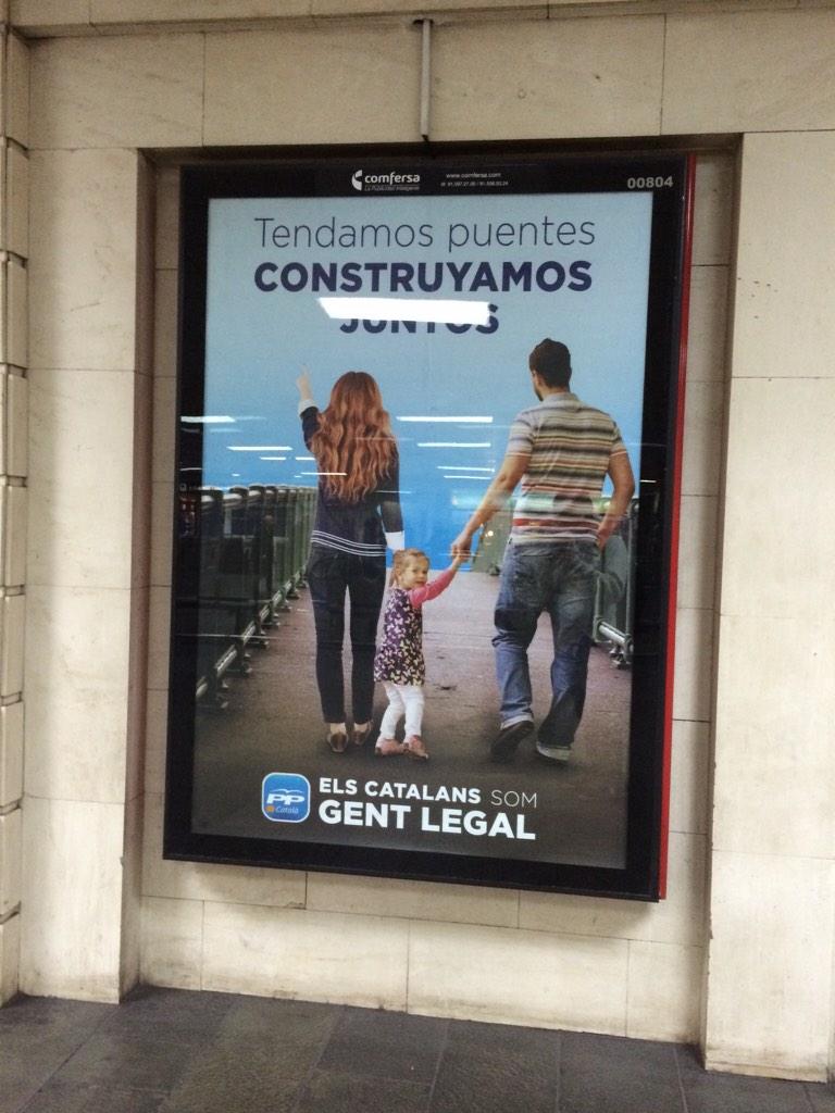 Ojuu!! nosltres si pero vosltres? Quina publicitat de #merda #Rajoy9N #MarcaEspaña