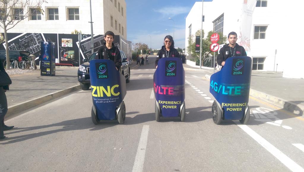 ZainJo's tweet photo. Electric chariots of zain #MENAICT14 #ZSmart2Go #ZainFiber #Zain4GLTE #ZainCamera http://t.co/aTIbUUAobF
