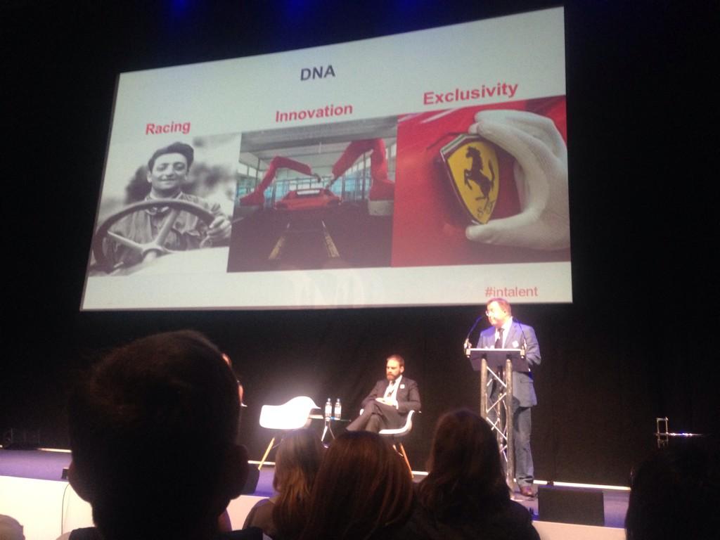 CTattanelli's tweet photo. Dennis #talentconnect2014 racing-innovation-exclusivity sharing it's unique business model http://t.co/NOEBm4we8j