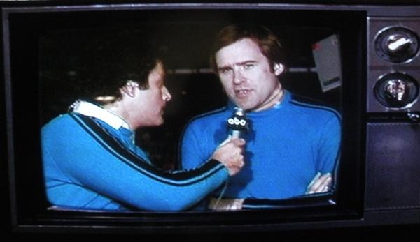 Happy 70th Birthday to Al Michaels.  Here w/Ken Dryden in Lake Placid, site of his greatest broadcast moment in 1980 