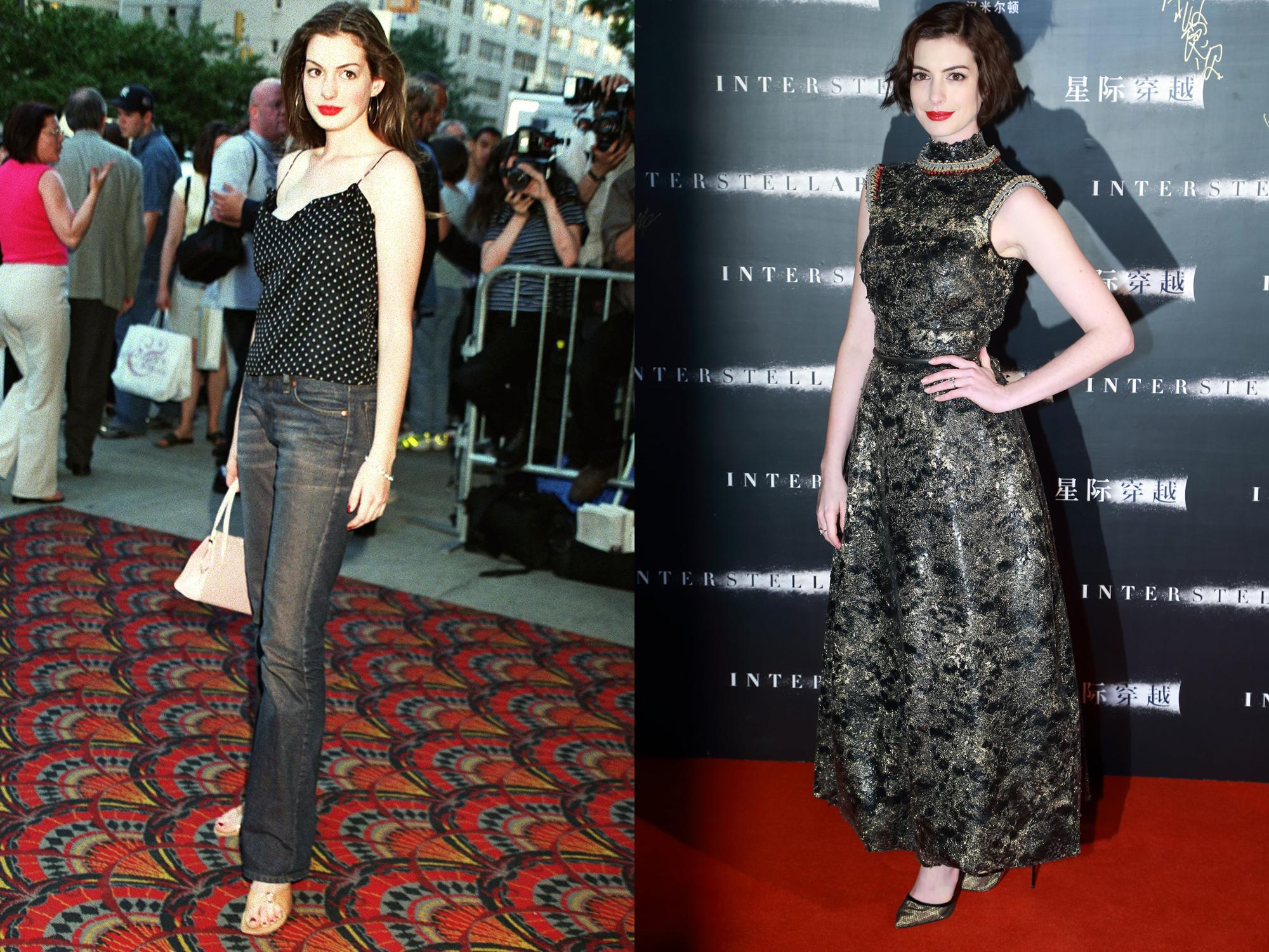 Happy Birthday to the fabulous Anne Hathaway! Oh, how times have changed... 