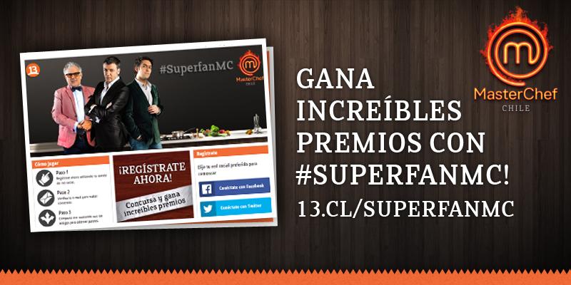 MasterChefChile's tweet photo. ¿Quieres ganar premios exclusivos de #MasterChefChile?
Conviértete en un #SuperfanMC AQUÍ: http://t.co/eJtWx4ovIy http://t.co/3Q10oJxMlf