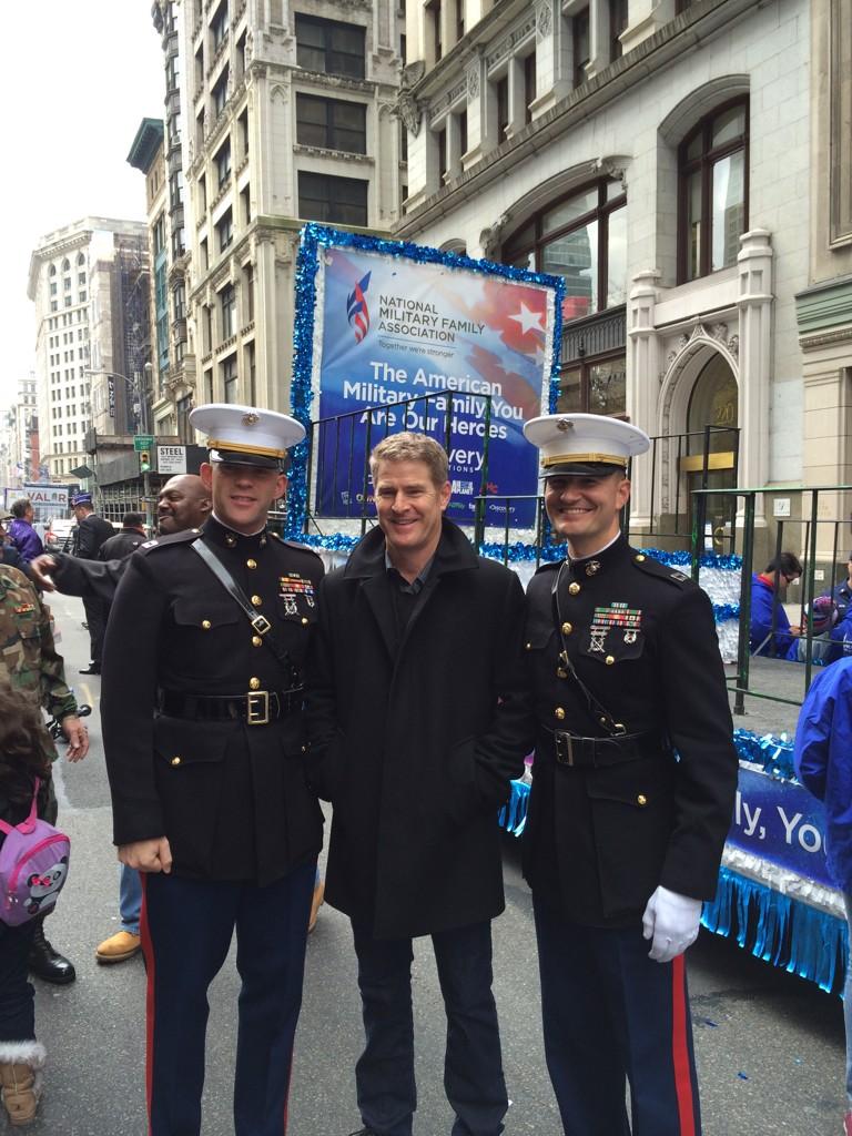 johnedauer's tweet image. Great time with @JamieKaler and @msmithcountry and @military_family yesterday in NYC, incredible people to work with!