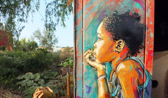 CreativeJournal's tweet image. Художник C215 создает очень фактурные граффити с помощью трафарета и краскораспылителя ► creativejournal.ru/street-art-c215