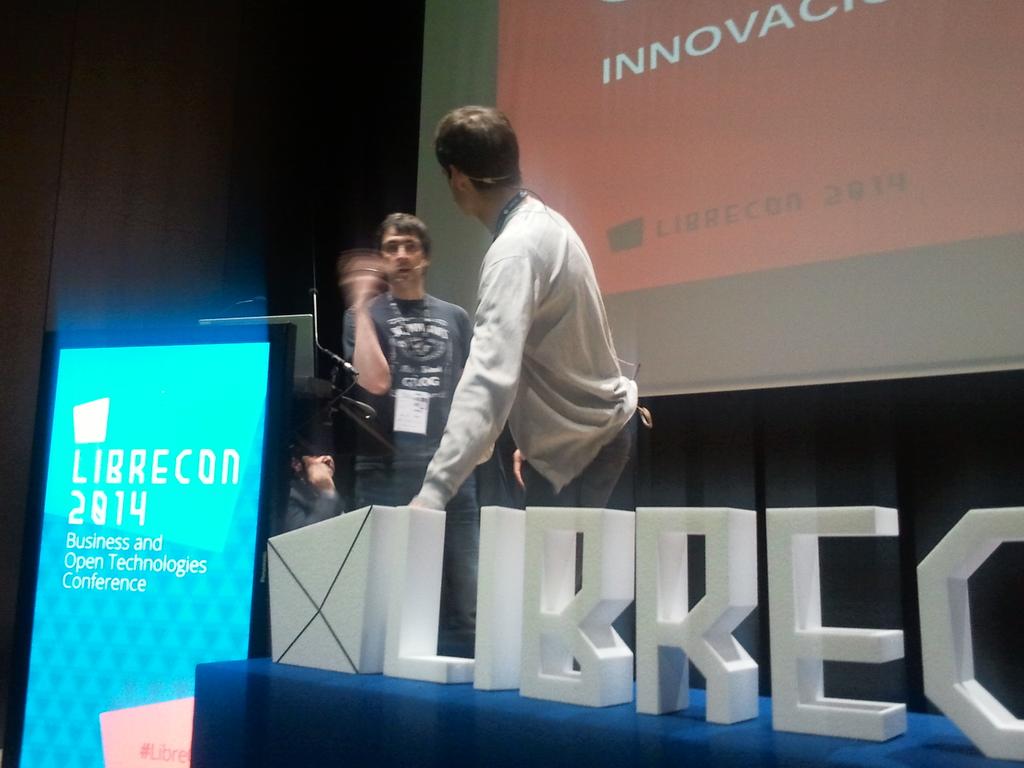 gorka_garay's tweet image. Arrancamos en breve la charla de @TicketbisEng en la #librecon2014