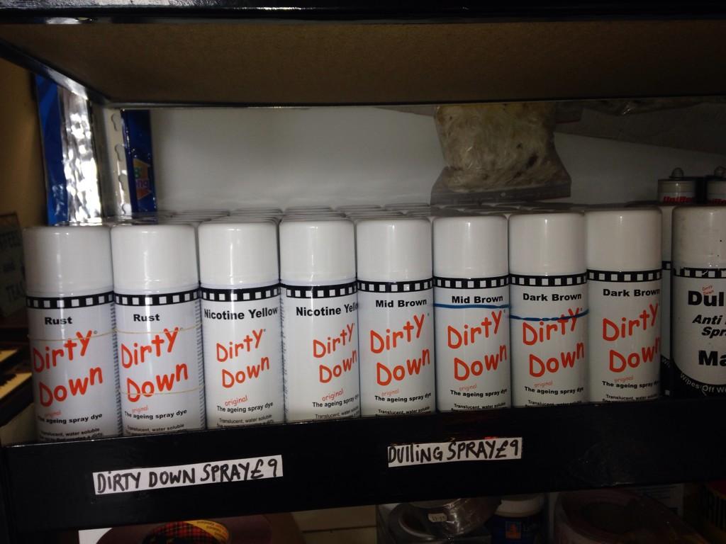 DIRTY DOWN IN STOCK - call us on 020 8961 9556 to order now! #dirtydown #locationsupplies #artdepartment #clutter