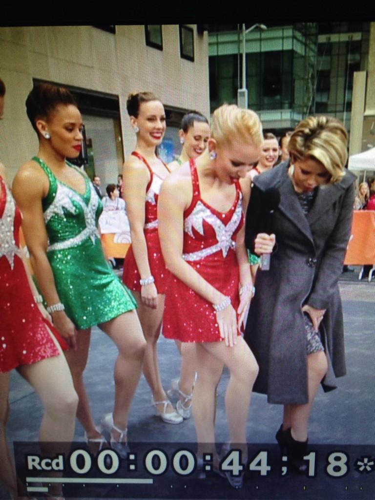 Rockettes's tweet photo. 👯👍 RT @emmajade12news: Well, I sure did my best... #notgoodenough #moreleg #BackstageTODAY @TODAYshow @Rockettes http://t.co/ceQuST1yGK