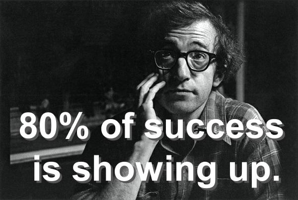 SUITSLIFESTYLE's tweet photo. Eighty percent of success is showing up. – Woody Allen http://t.co/Z97EdvGj73