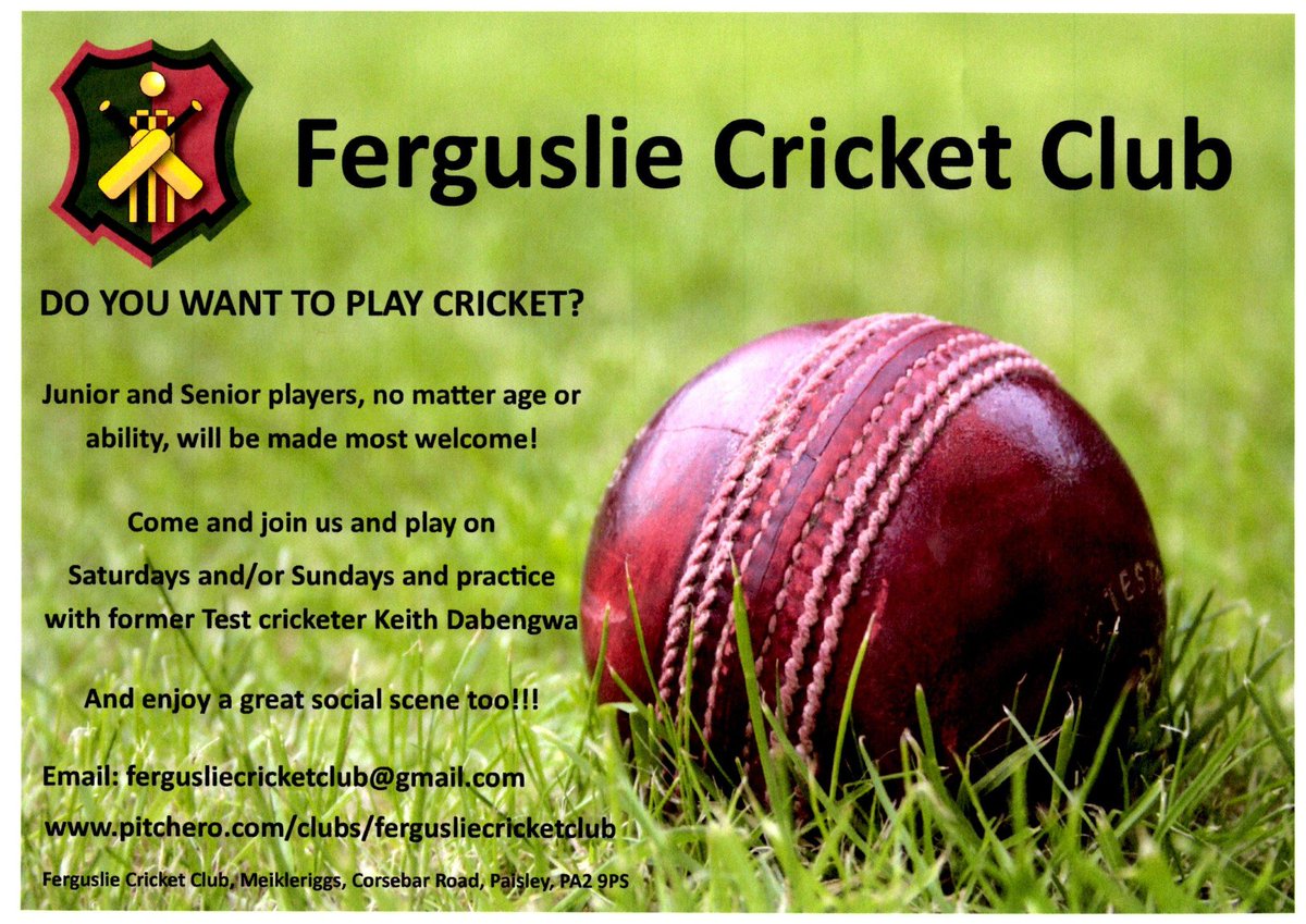 <a href="/johnstonecsc/">johnstonecommunitysc</a> @RenCouncilNews Please retweet the following to promote our cricket club!