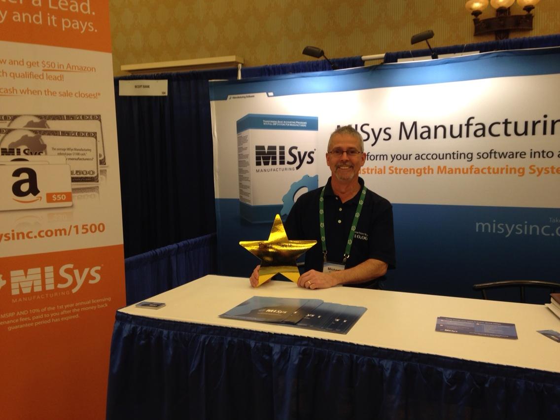 KimbellVT's tweet photo. Mike McDonough wins a gold star from the Sleeter Group in Vegas. http://t.co/VryGpqxTRG