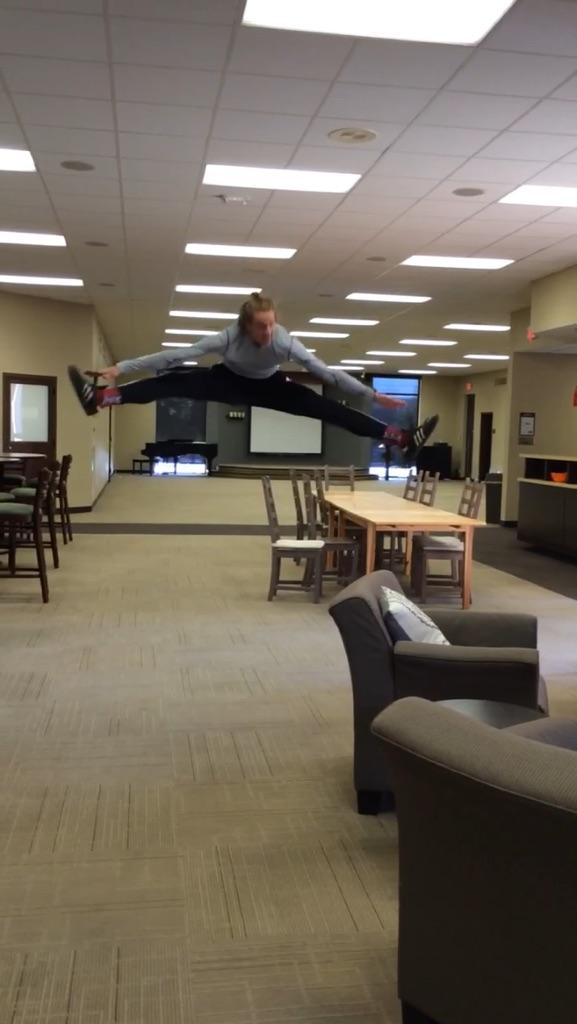 ROWDYsection's tweet photo. We are leaping for joy because we cant wait for the Dubai interest meeting! Tonight @ 6:15 @ the church! #dubaibyebye http://t.co/nnTZo2lglb