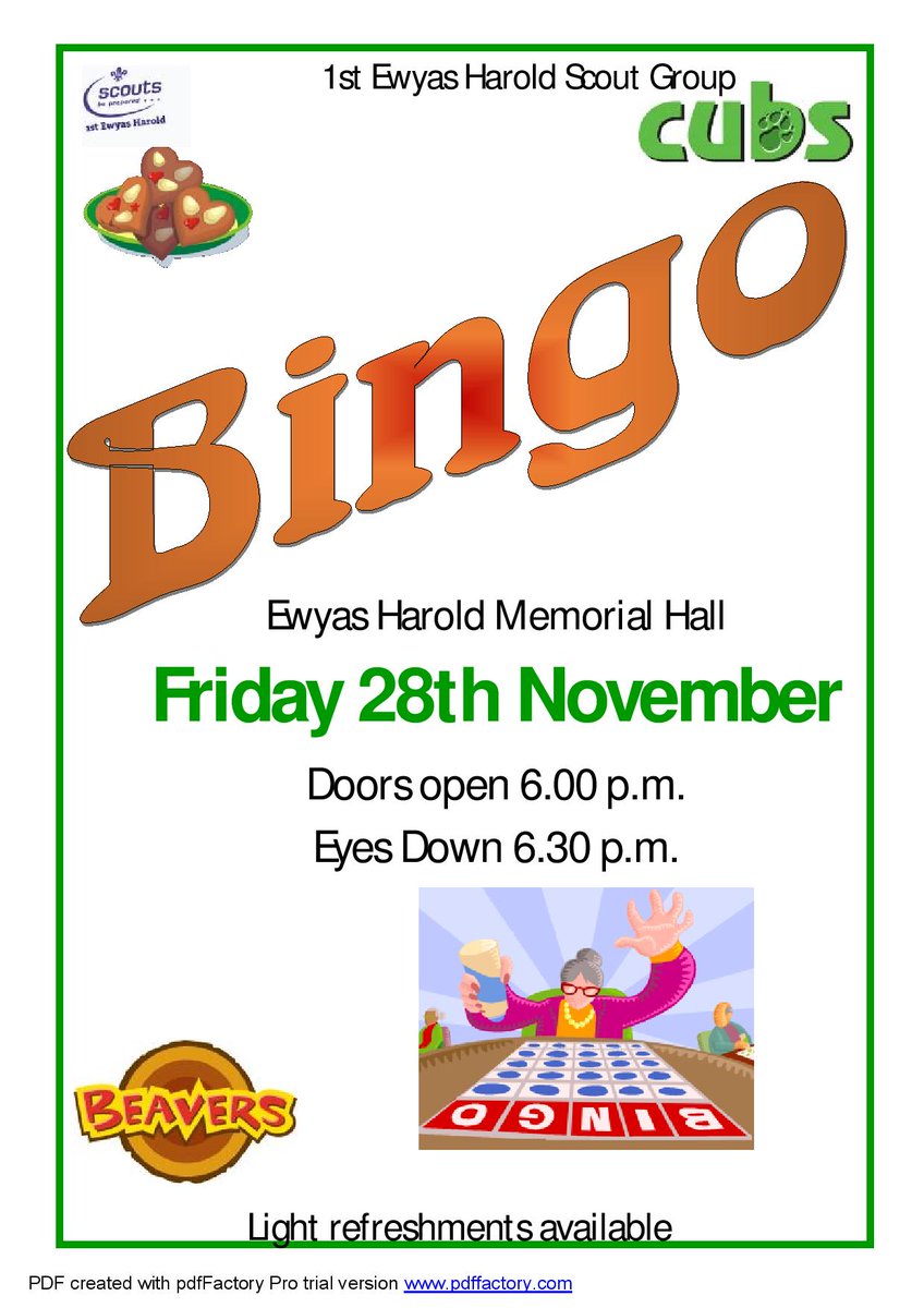 Please support out cubs and beavers.  #goldenvalley #hereford