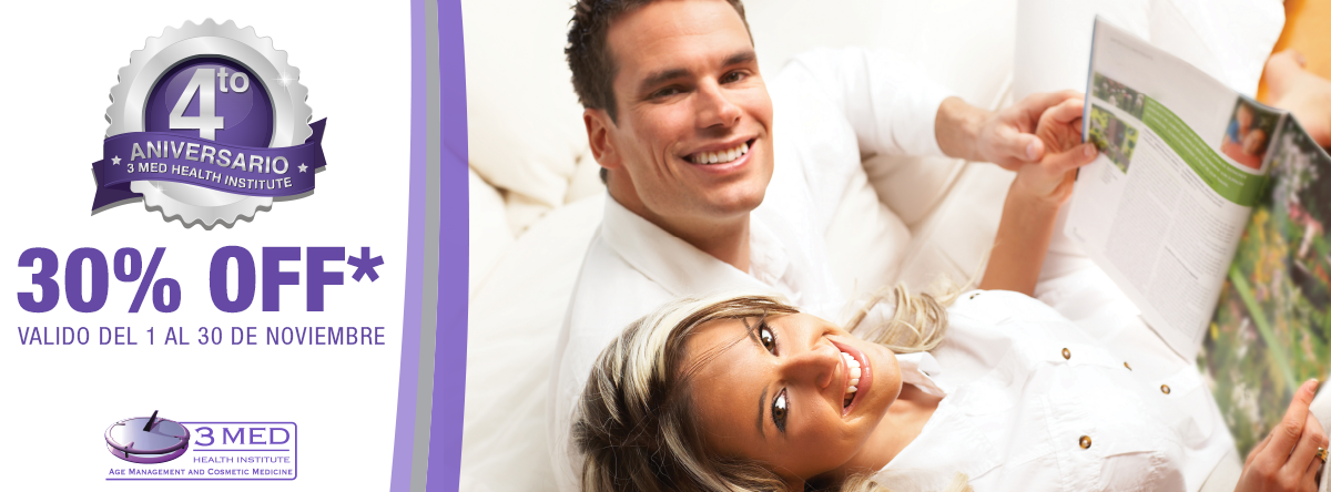 3Med_Health's tweet photo. Este mes celebra con nosotros de nuestro 4to aniversario. Disfruta de un 30% de descuento en nuestros servicios. http://t.co/YkVSqG1AEh