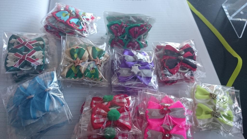 BarkLaneSalon's tweet photo. Brand new Christmas dog bows. Which is your fav?? #dogbows #petstylist #topknots @ChristiesDirect http://t.co/cB868yEutz