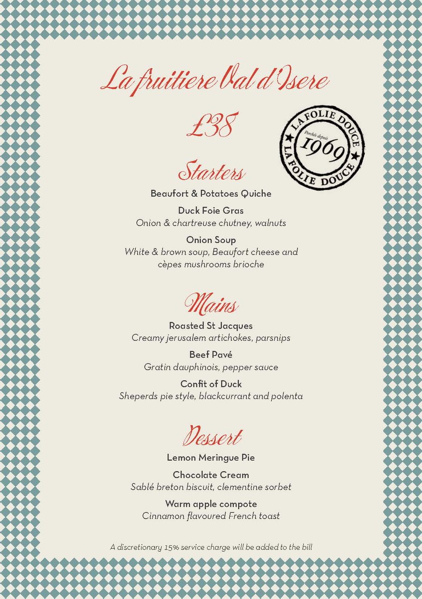 HeavenPublicity's tweet photo. DROOLING over the @BodosSchloss menu for the @FolieDouceValdi take over! Come and #SHOWUSYOURFOLIE!! #VIP_SKI http://t.co/21PUtmP7DU