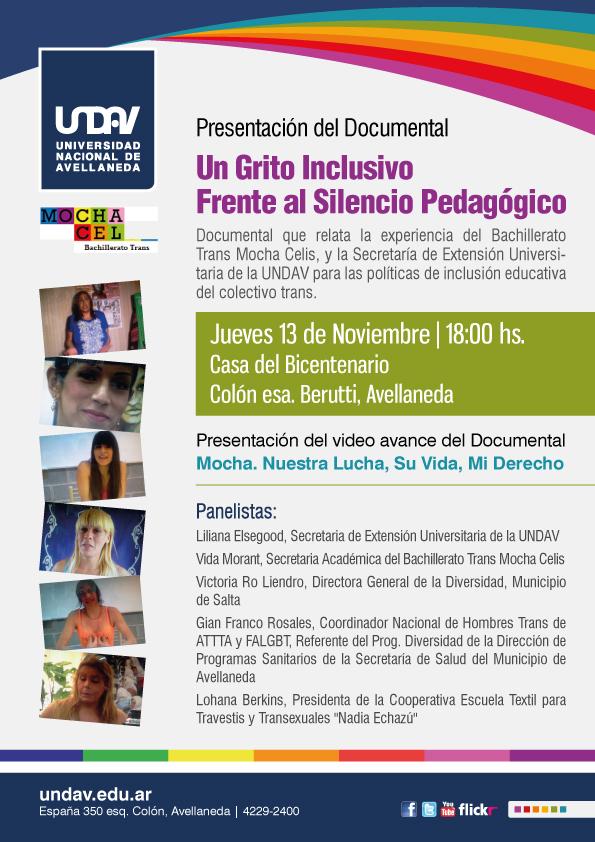 UNDAVOFICIAL's tweet photo. Presentación del documental "Un Grito Inclusivo Frente al Silencio Pedagógico" #UNDAV http://t.co/8bTzWIQmM0