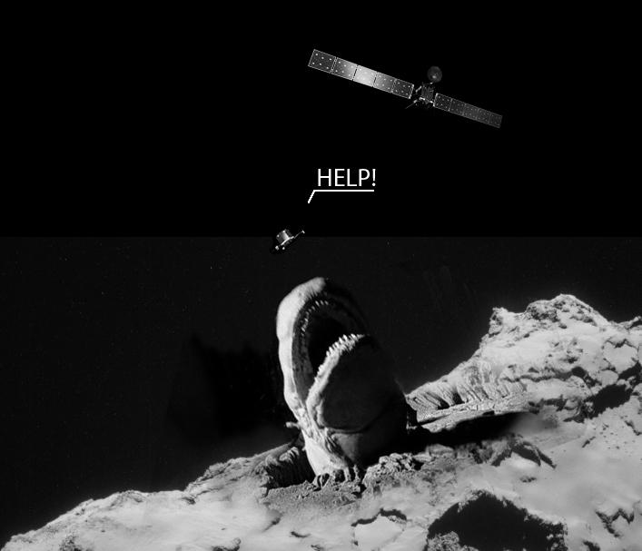 pascalblanche's tweet photo. #rosettamission  #Rosetta  What could possibly go wrong? http://t.co/SplXSngp8O