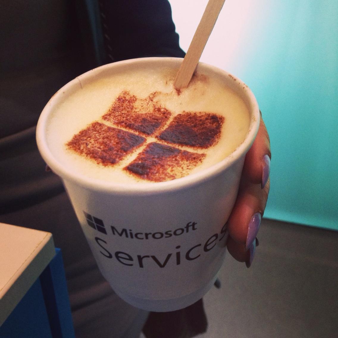 emergingicons's tweet photo. Sweeeet! Microsoft branded coffee at QA Gateway stand at Microsoft Future Decoded event 2day #futuredecoded http://t.co/UlKA8KdVkI