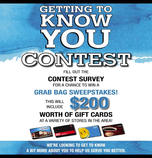 wrcommunity's tweet image. Enter our #GettingToKnowYou contest today for a chance to win $200 worth of gift cards! survey.metroland.com/TakeSurvey.asp…